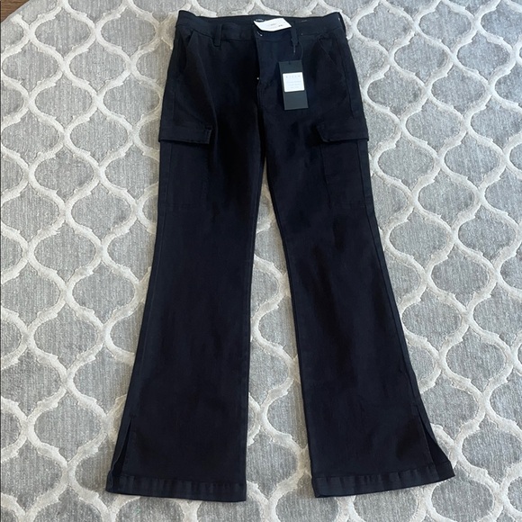 Risen Los Angeles Denim - Elegant Black Wide Leg Jeans for Women